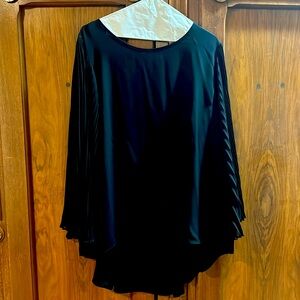 Black flowy blouse with fun sleeves